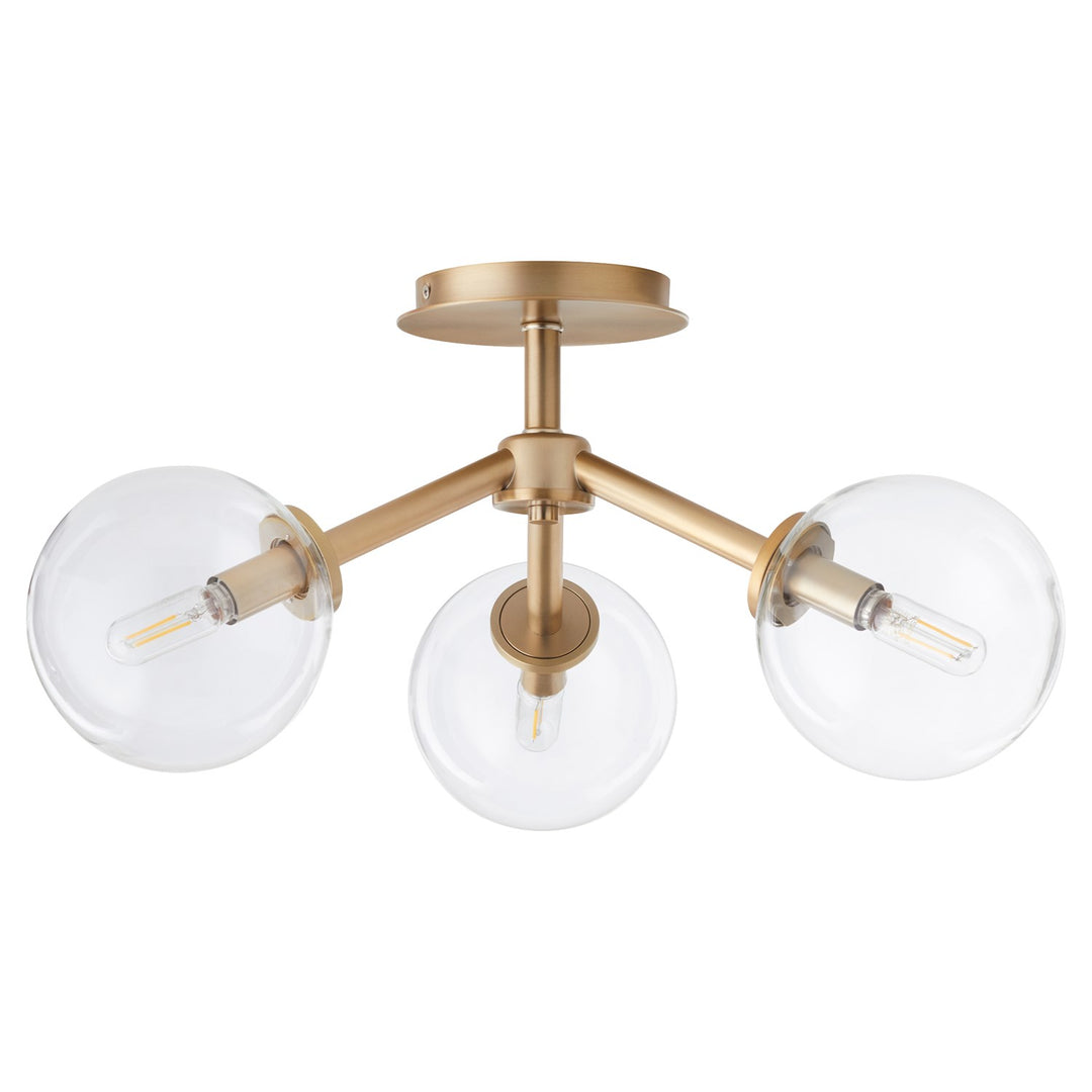 Rovi 3Lt Cmnt - Aged Brass by Quorum