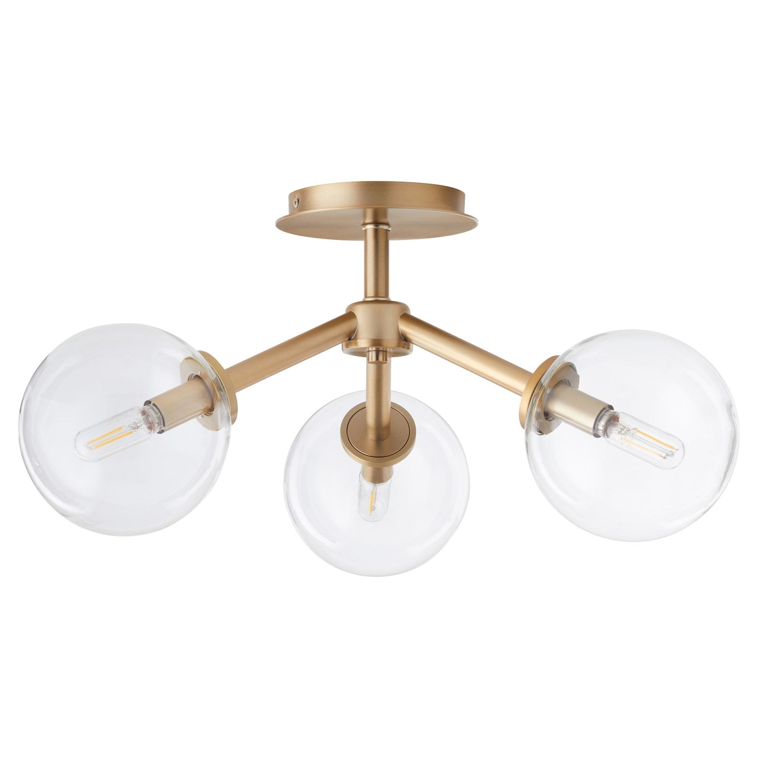Rovi 3Lt Cmnt - Aged Brass by Quorum