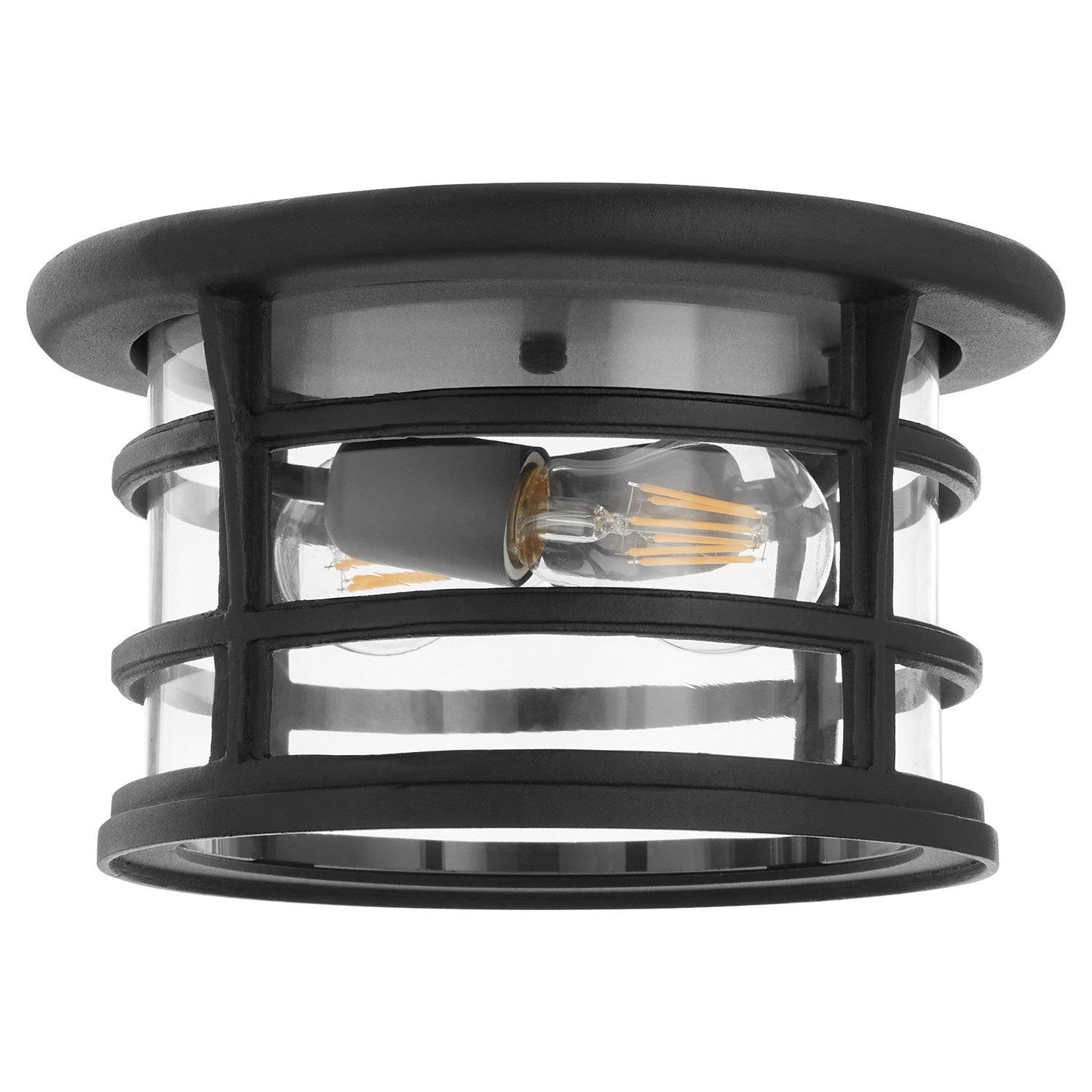 Haley 11" Cmnt - Textured Black by Quorum
