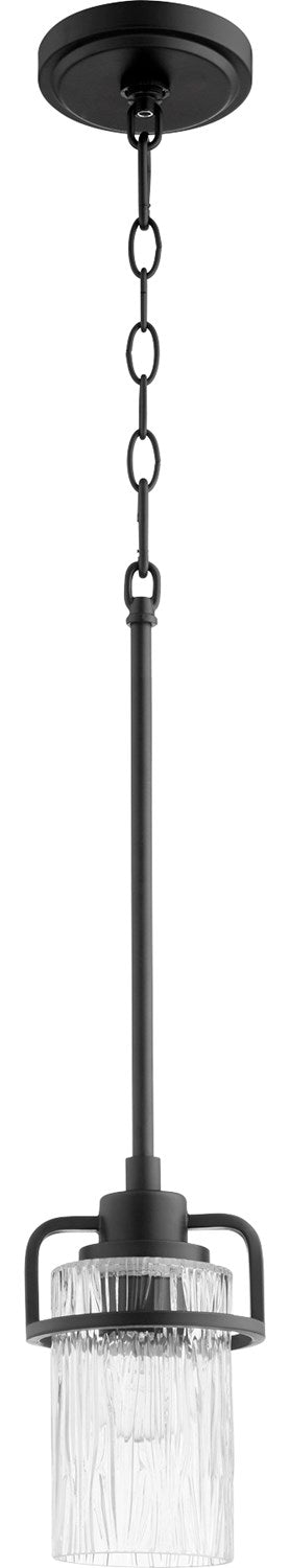 Lazo 1Lt Pendantdant - Textured Black by Quorum