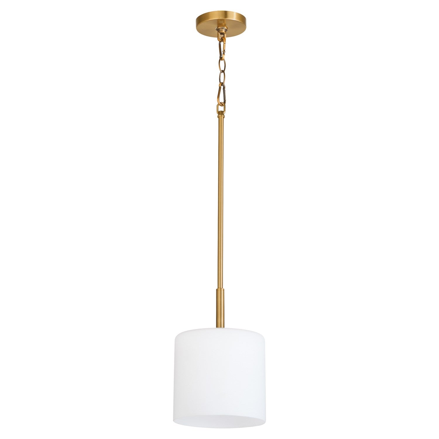 Rutherford 1Lt Pendantdant - Brushed Brass by Quorum
