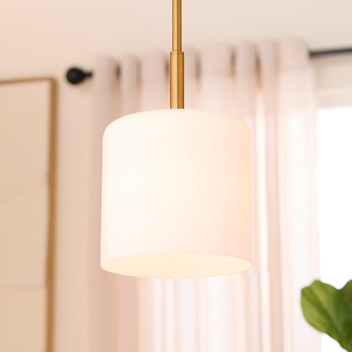 Rutherford 1Lt Pendantdant - Brushed Brass