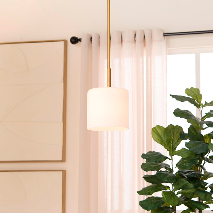 Rutherford 1Lt Pendantdant - Brushed Brass