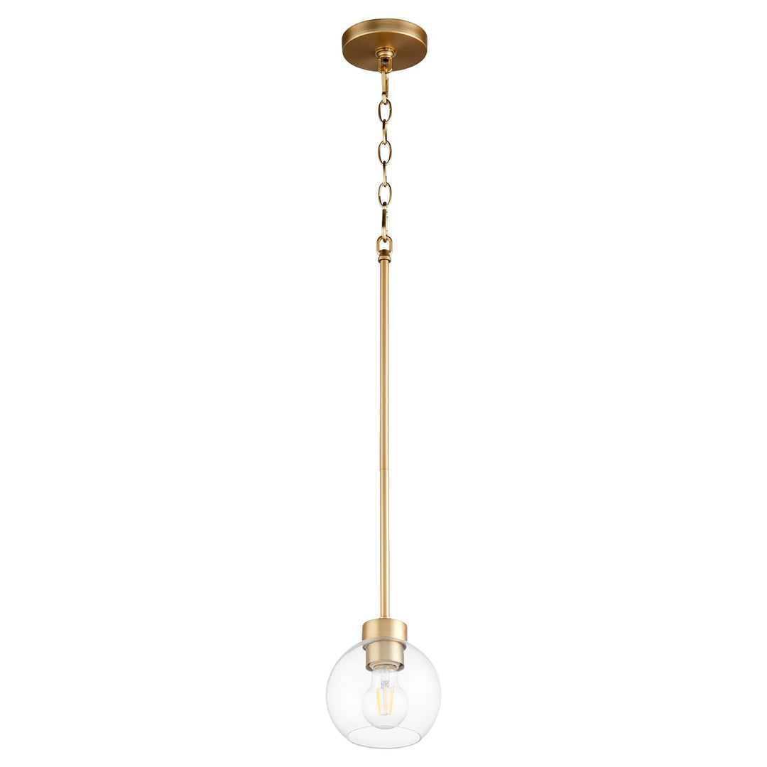 Vol‡n 1Lt Pendantdant - Aged Brass by Quorum
