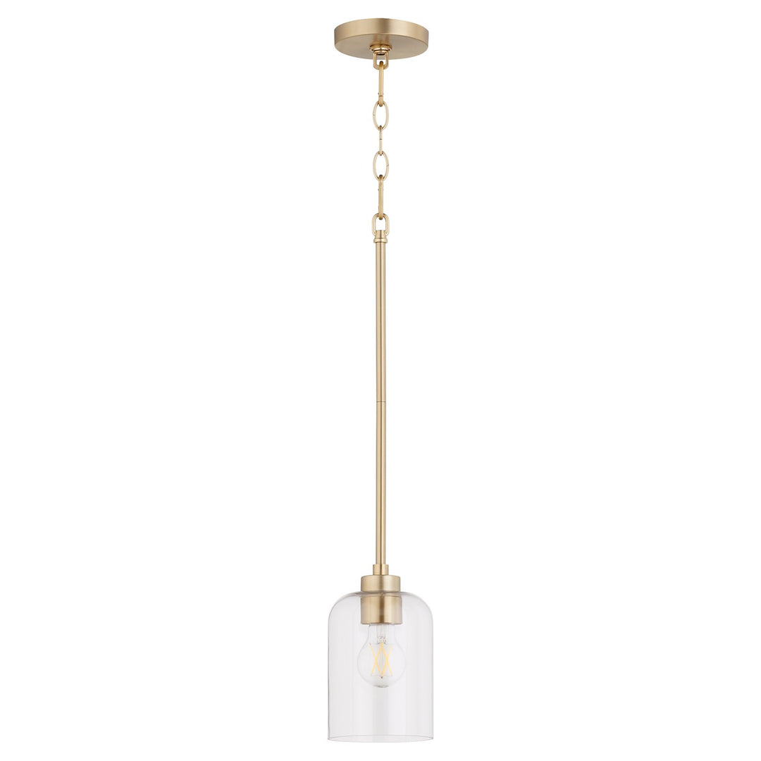 Tribute 1Lt Pendantd - Aged Brass by Quorum