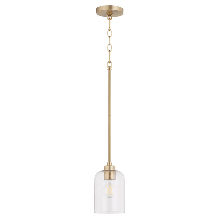 Tribute 1Lt Pendantd - Aged Brass by Quorum