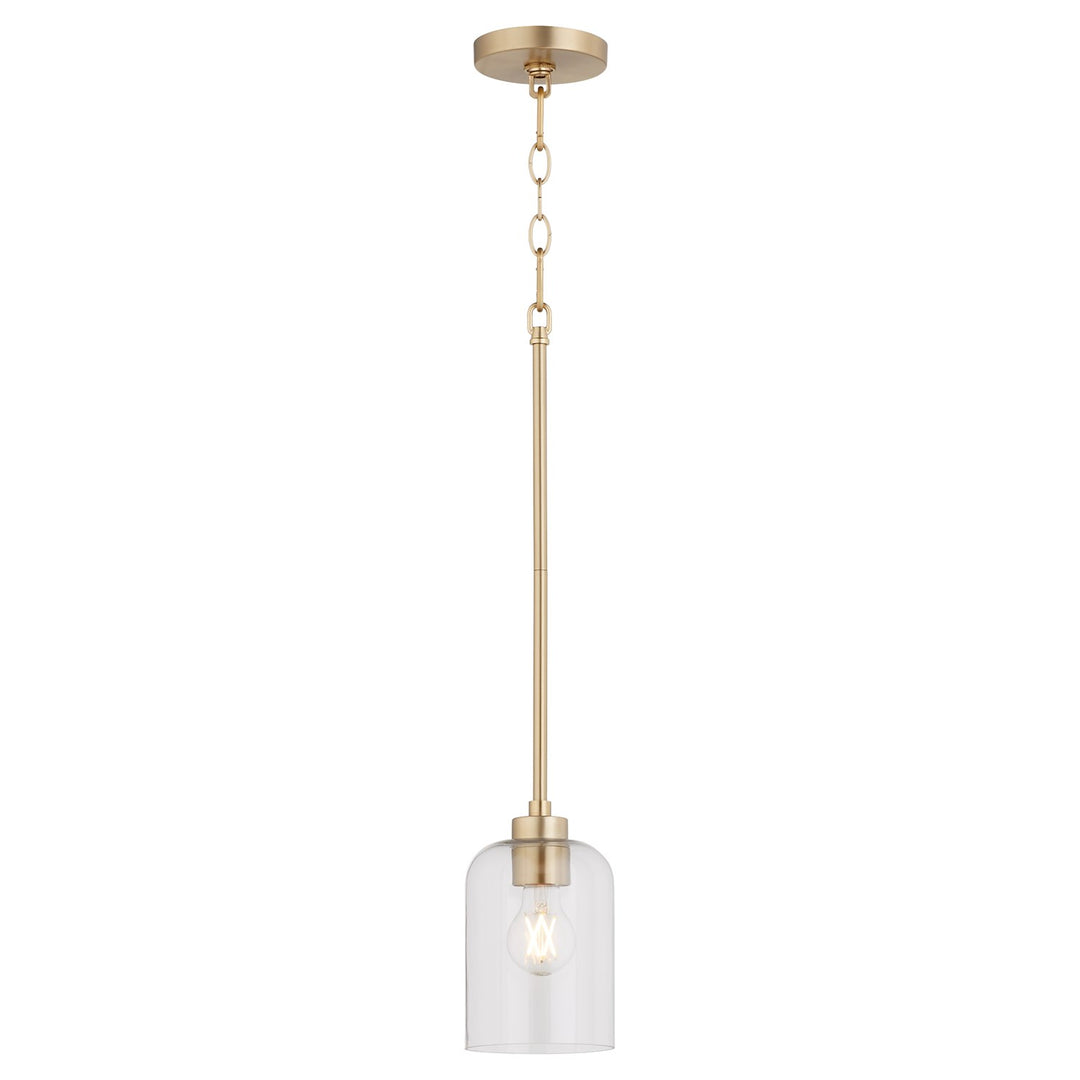 Tribute 1Lt Pendantd - Aged Brass