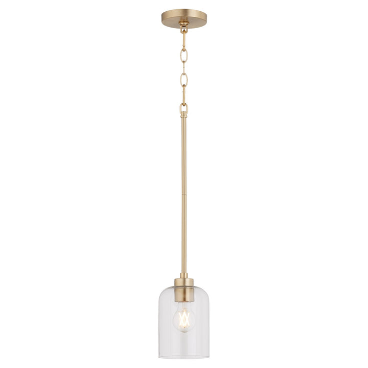 Tribute 1Lt Pendantd - Aged Brass