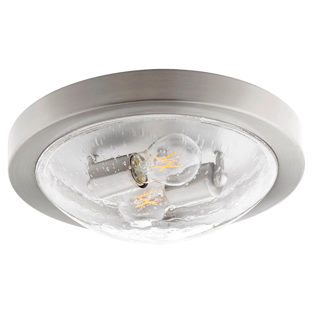 13" Contempo Clr/Sd - Satin Nickel by Quorum