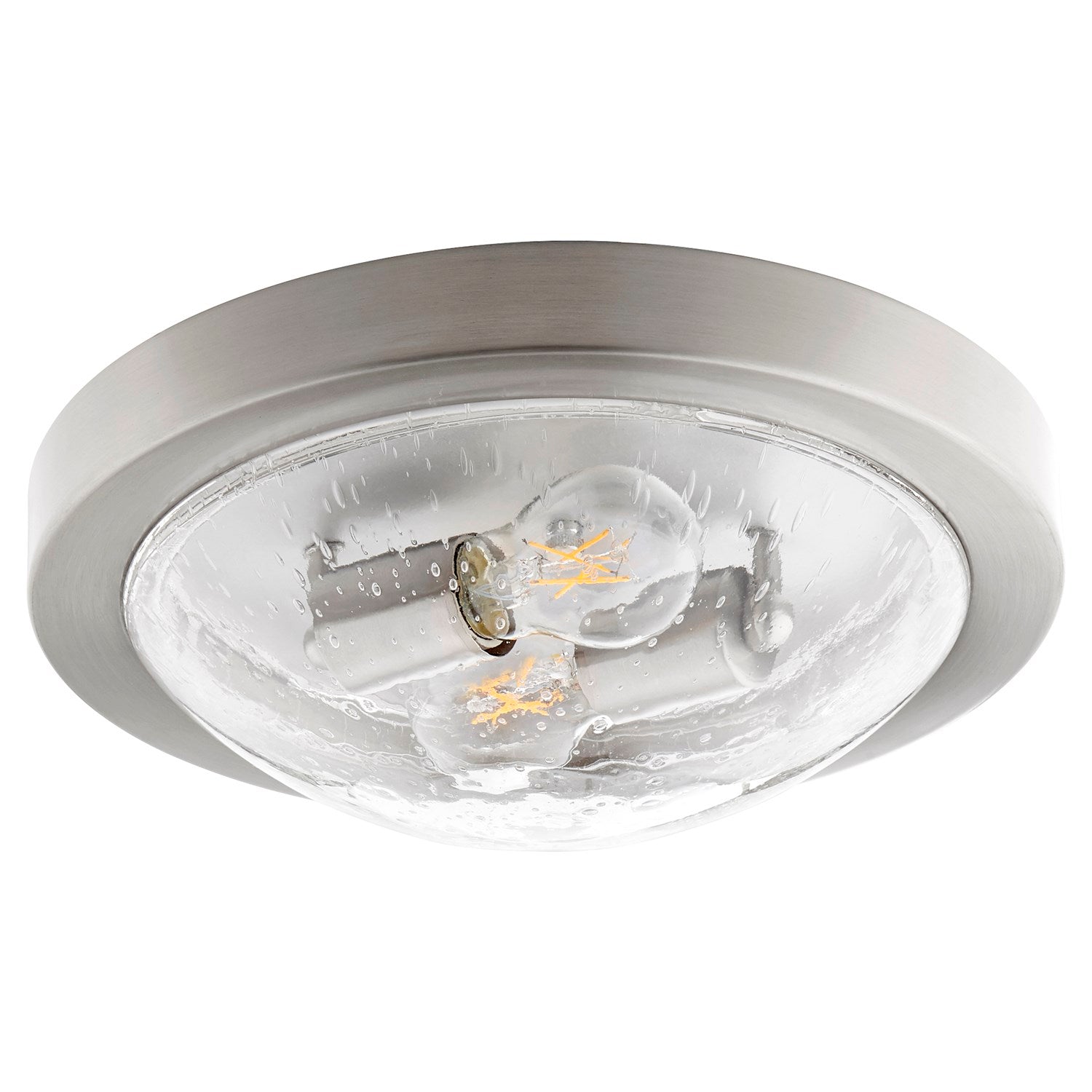 13" Contempo Clr/Sd - Satin Nickel by Quorum