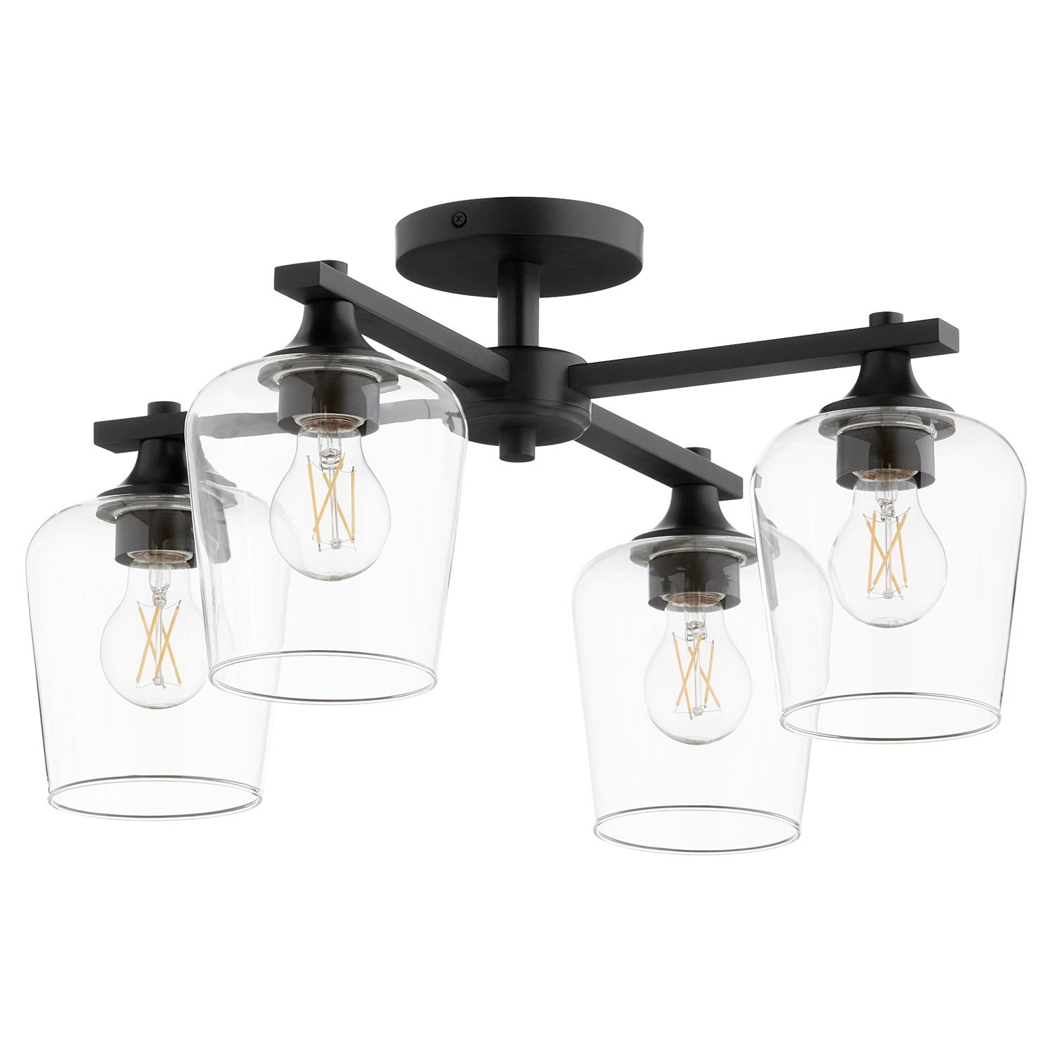 Veno 4Lt Cmnt - Matte Black by Quorum