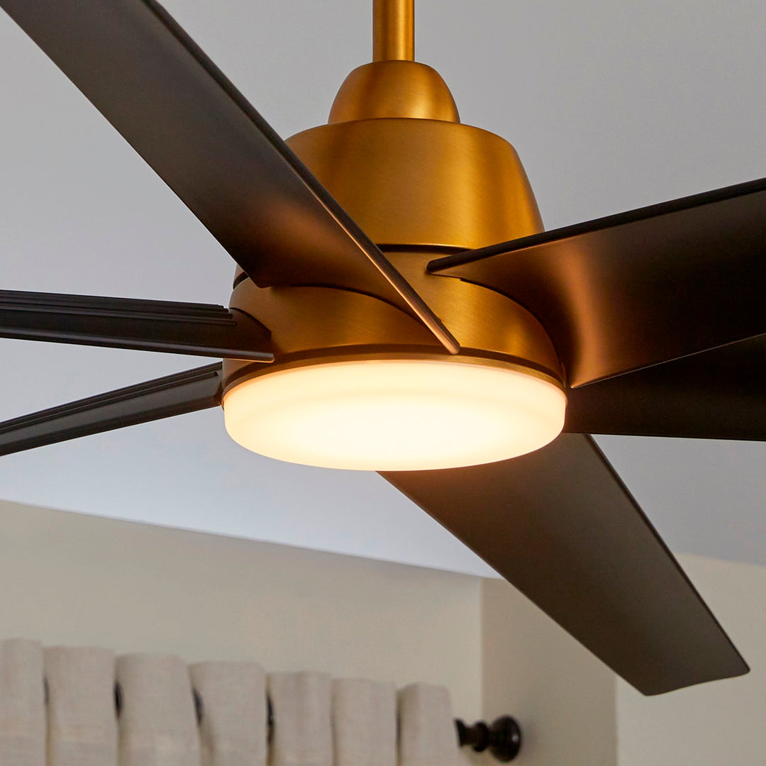 Spree 84Ó Damp Fan - Brushed Brass