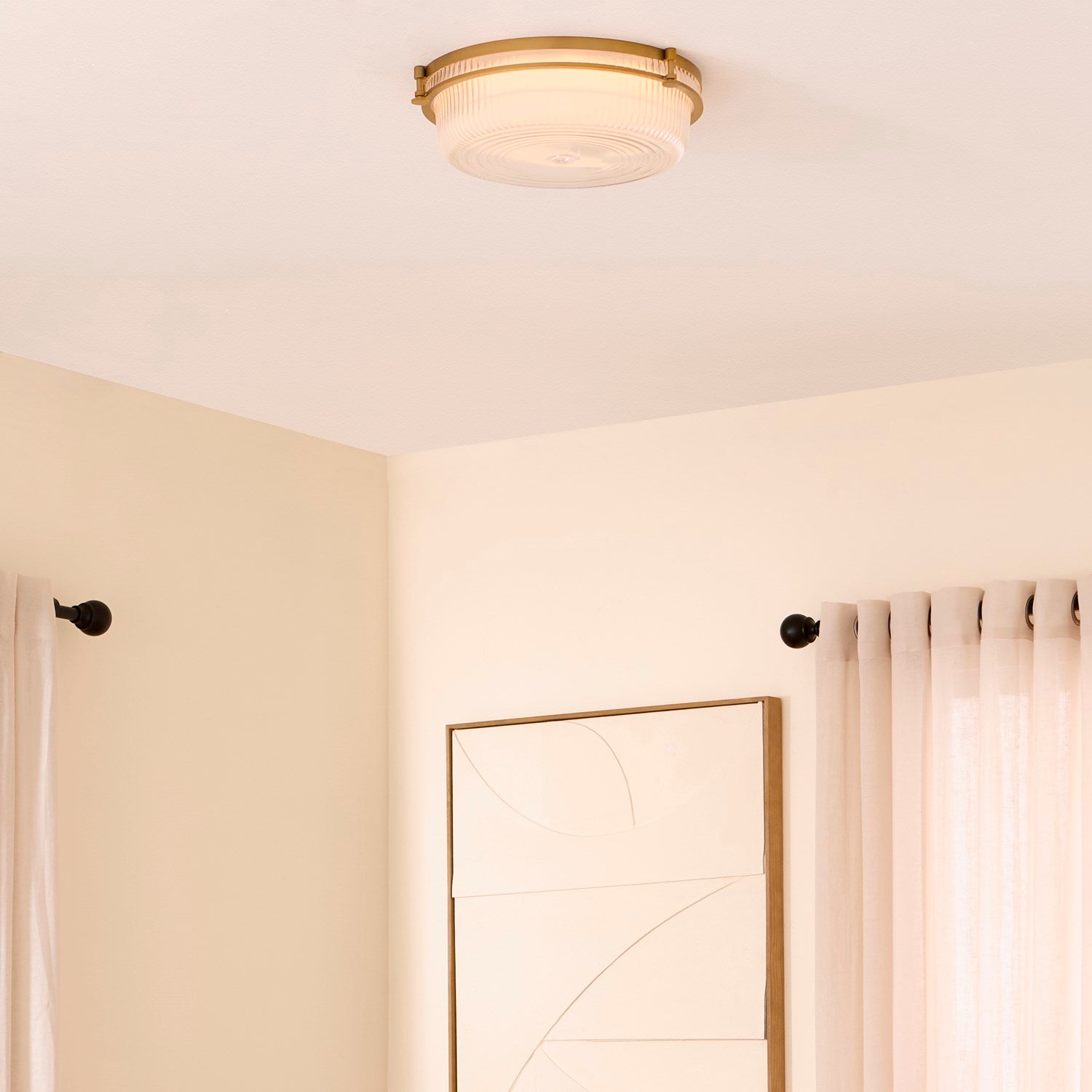 Emory 14" 5Cct Ceiling Mount - Brushed Brass