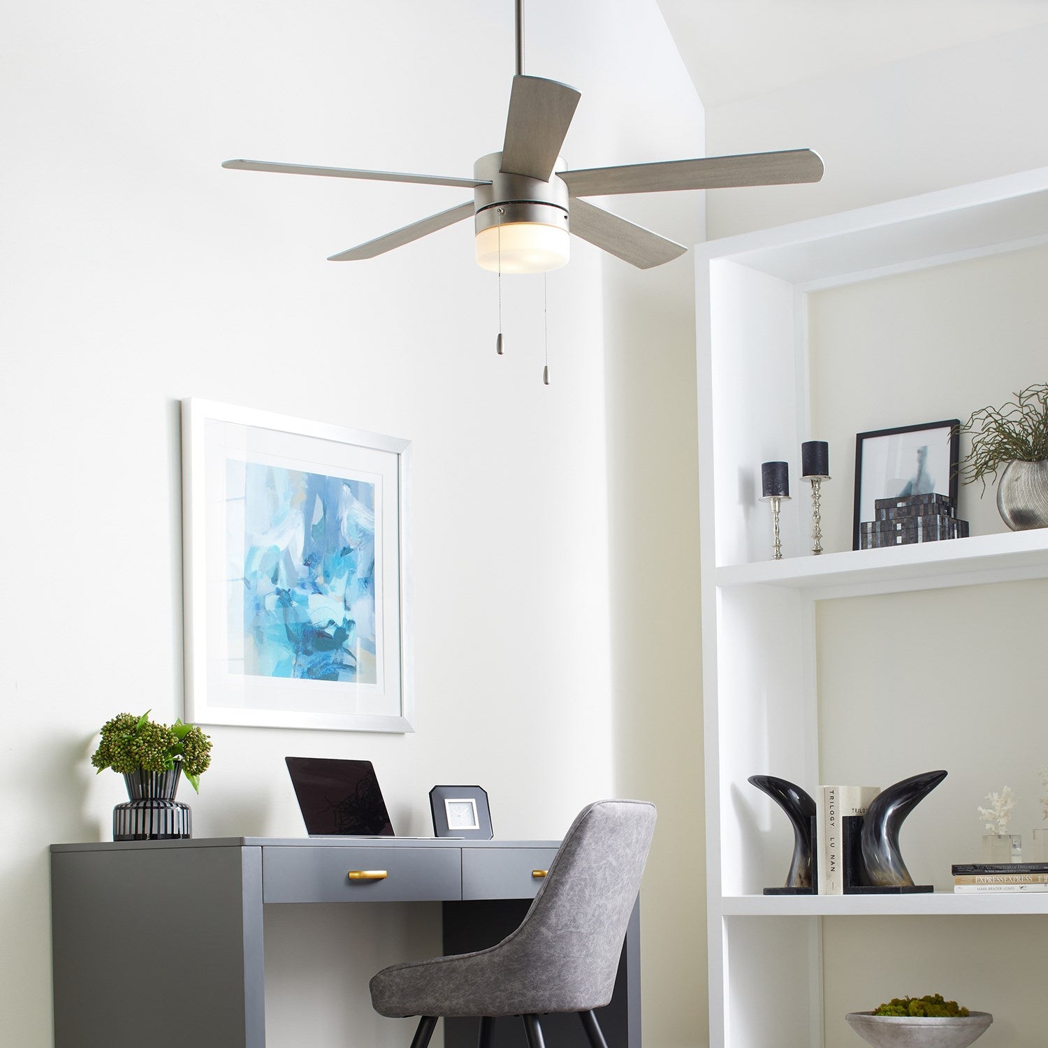 Maxwell 52Ó Led Fan - Satin Nickel