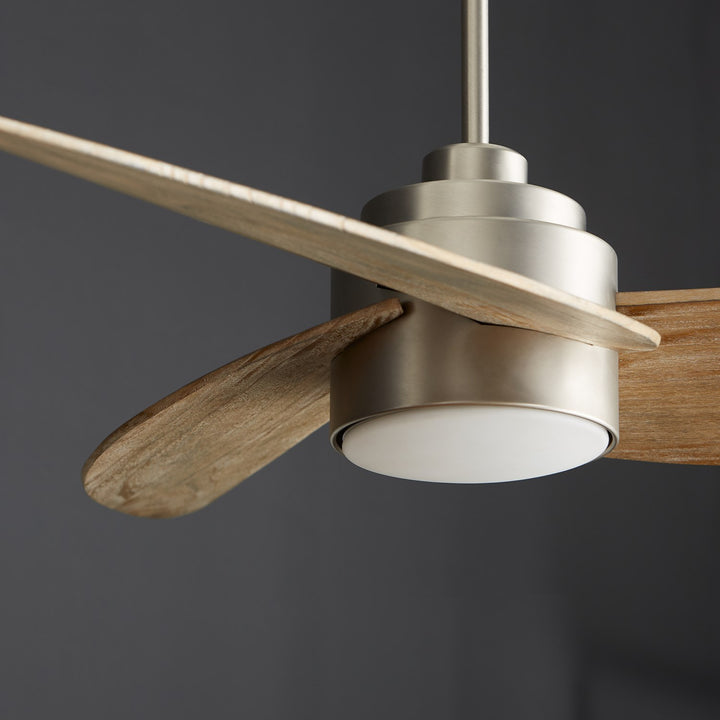 Trinity Fan W/ Led - Satin Nickel