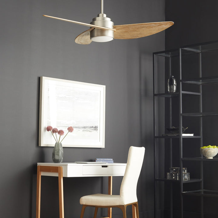Trinity Fan W/ Led - Satin Nickel