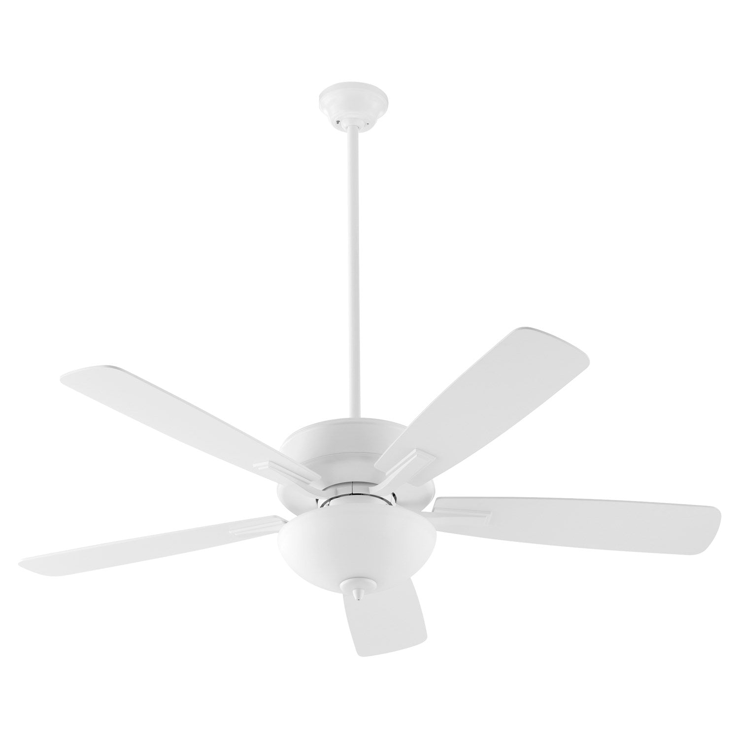 Ovation Satin Nickel Opal Bowl -Studio White by Quorum