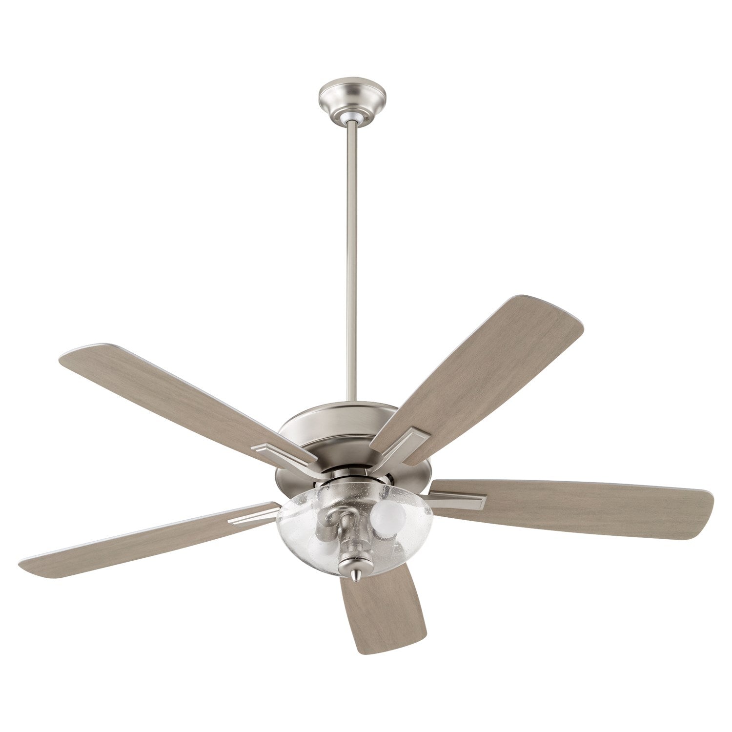 Ovation Clr/Seed Bowl-Satin Nickel by Quorum