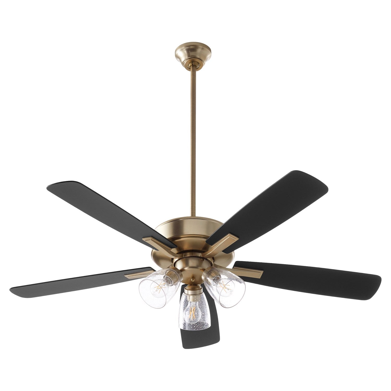 Ovation 3Lt Clr/Seed -Aged Brass by Quorum