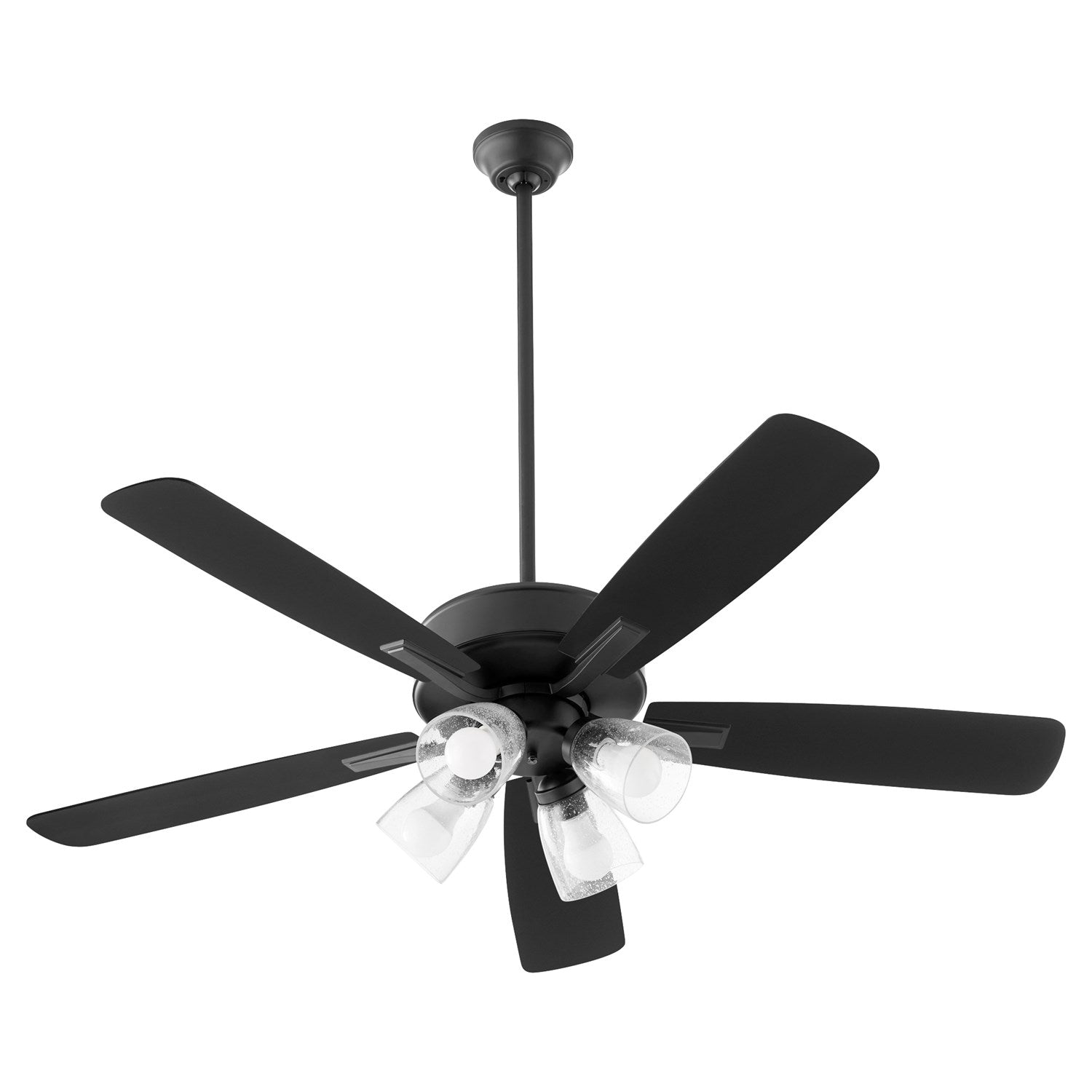 Ovation 4Lt Clr/Seed - Matte Black by Quorum
