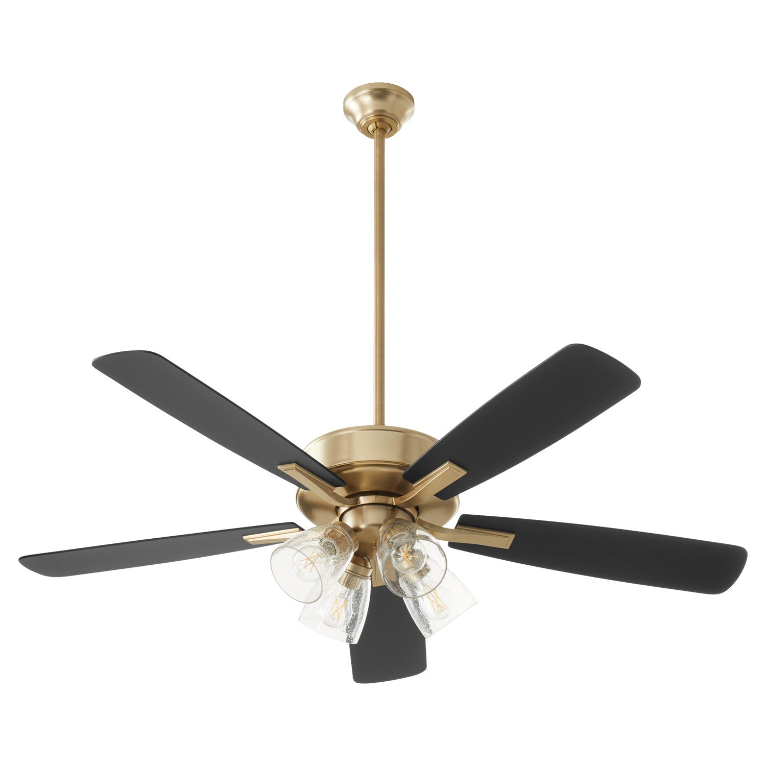 Ovation 4Lt Clr/Seed -Aged Brass by Quorum