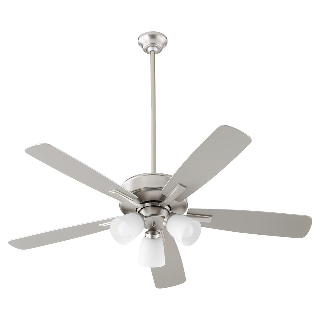 Ovation 3Lt Satin Nickel Opal -Satin Nickel by Quorum