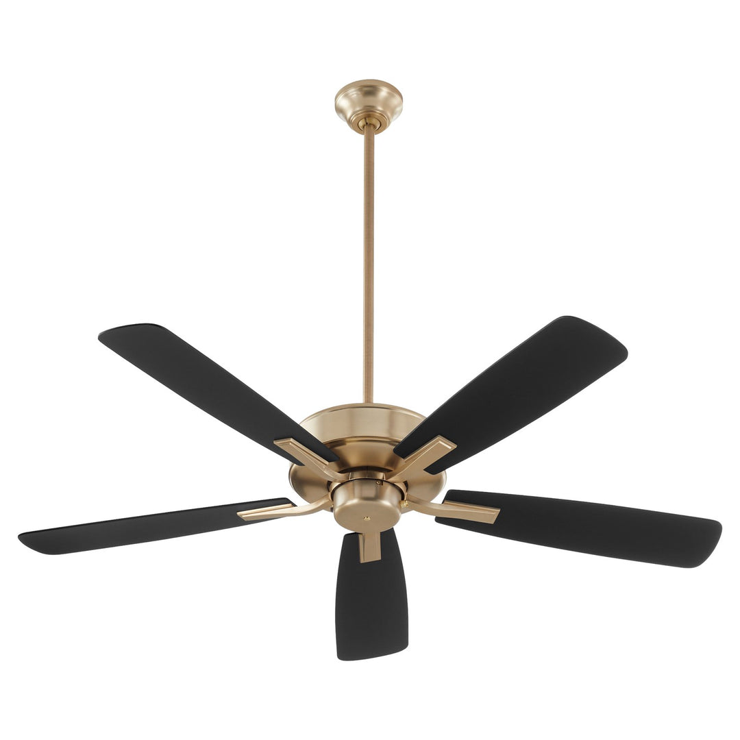 Ovation 52" 5Bl Fan - Aged Brass by Quorum