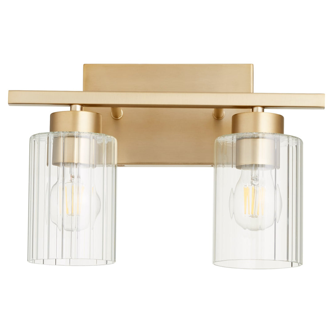 Ladin 2Lt Vanity - Aged Brass by Quorum