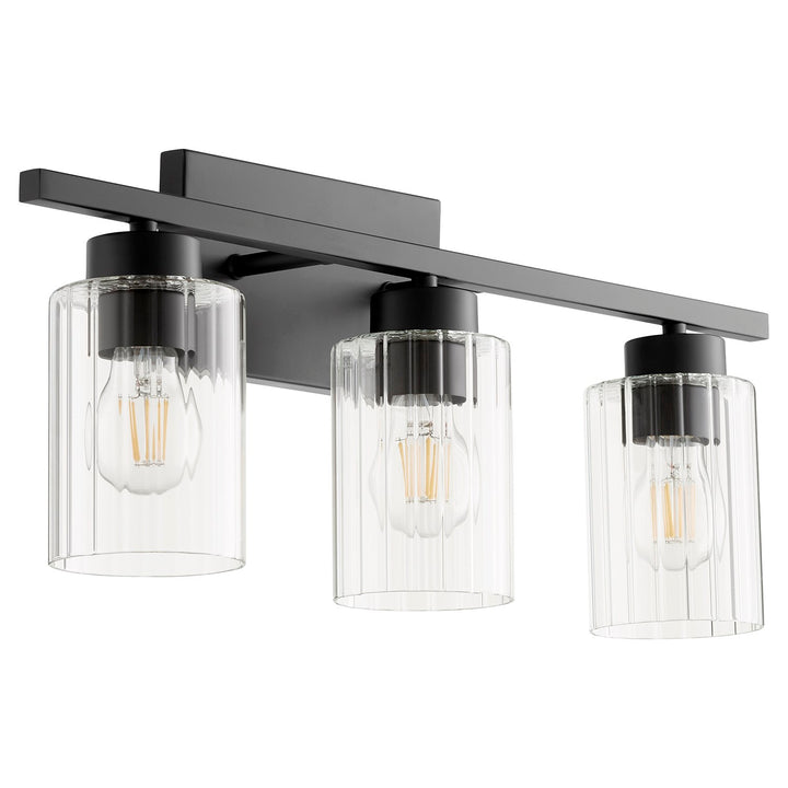 Ladin 3Lt Vanity - Textured Black by Quorum