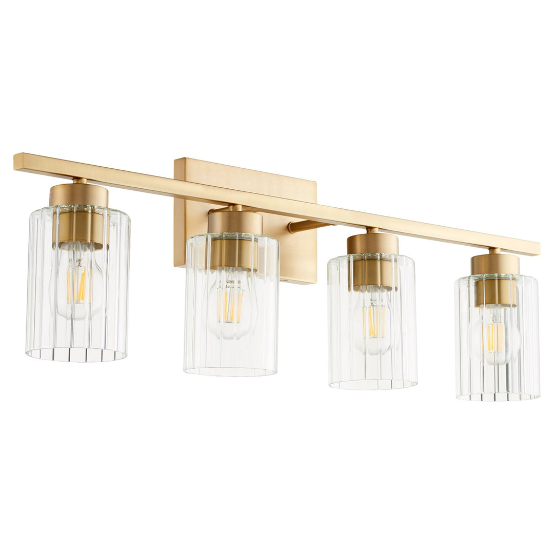 Ladin 4Lt Vanity - Aged Brass by Quorum