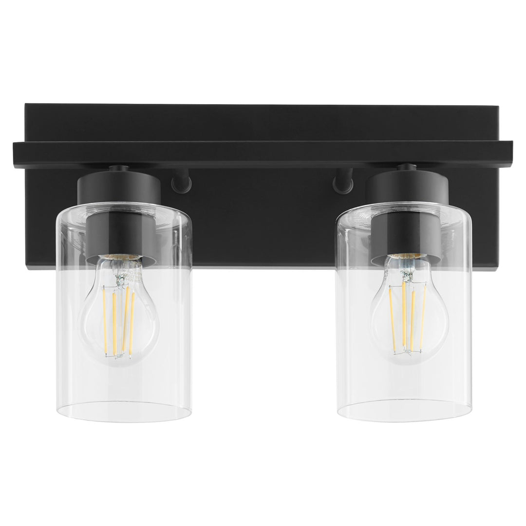 Carter 2Lt Vanity - Matte Black by Quorum