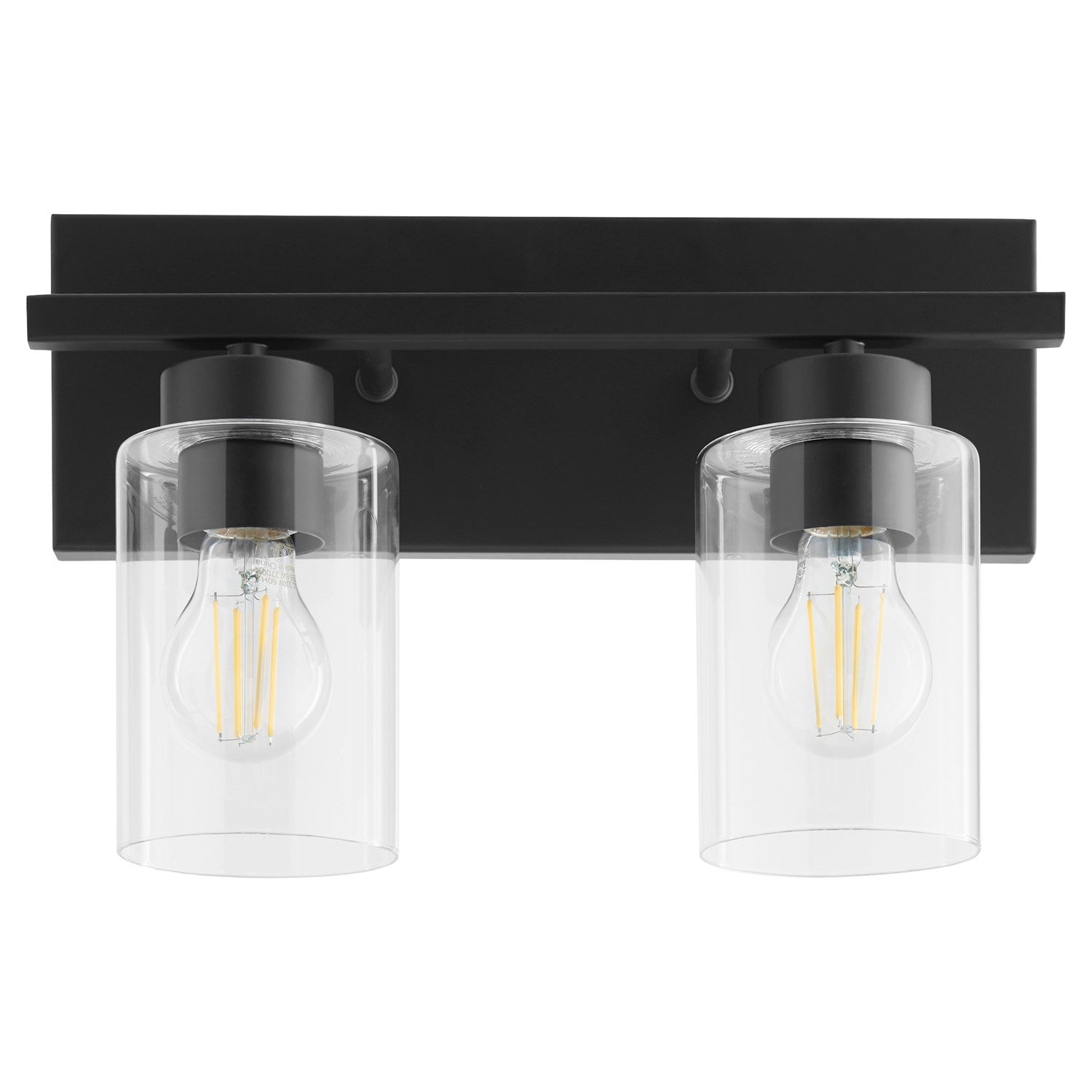 Carter 2Lt Vanity - Matte Black by Quorum