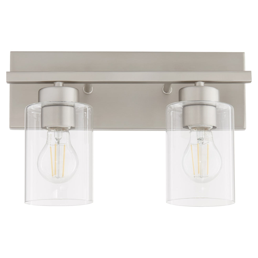 Carter 2Lt Vanity - Satin Nickel by Quorum