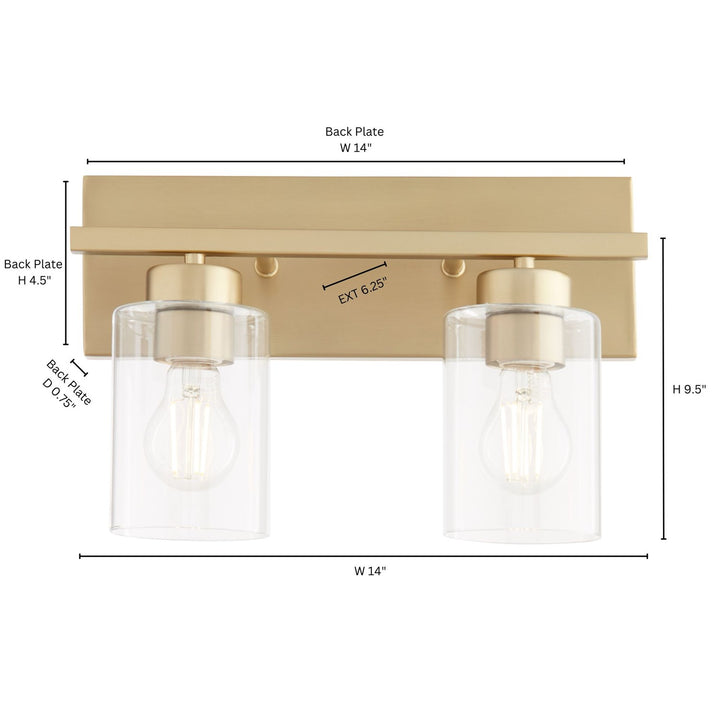 Carter 2Lt Vanity - Aged Brass