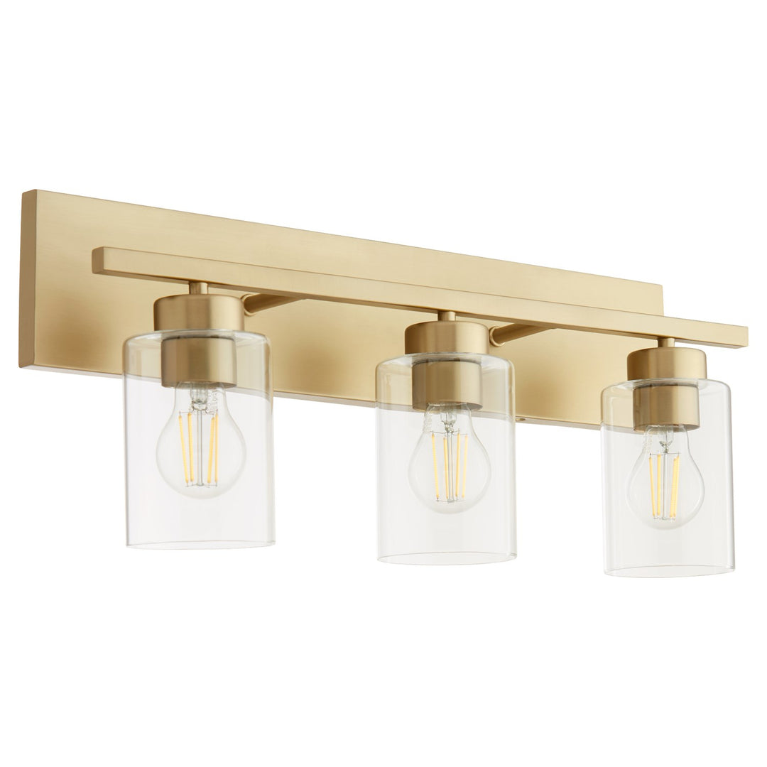 Carter 3Lt Vanity - Aged Brass by Quorum