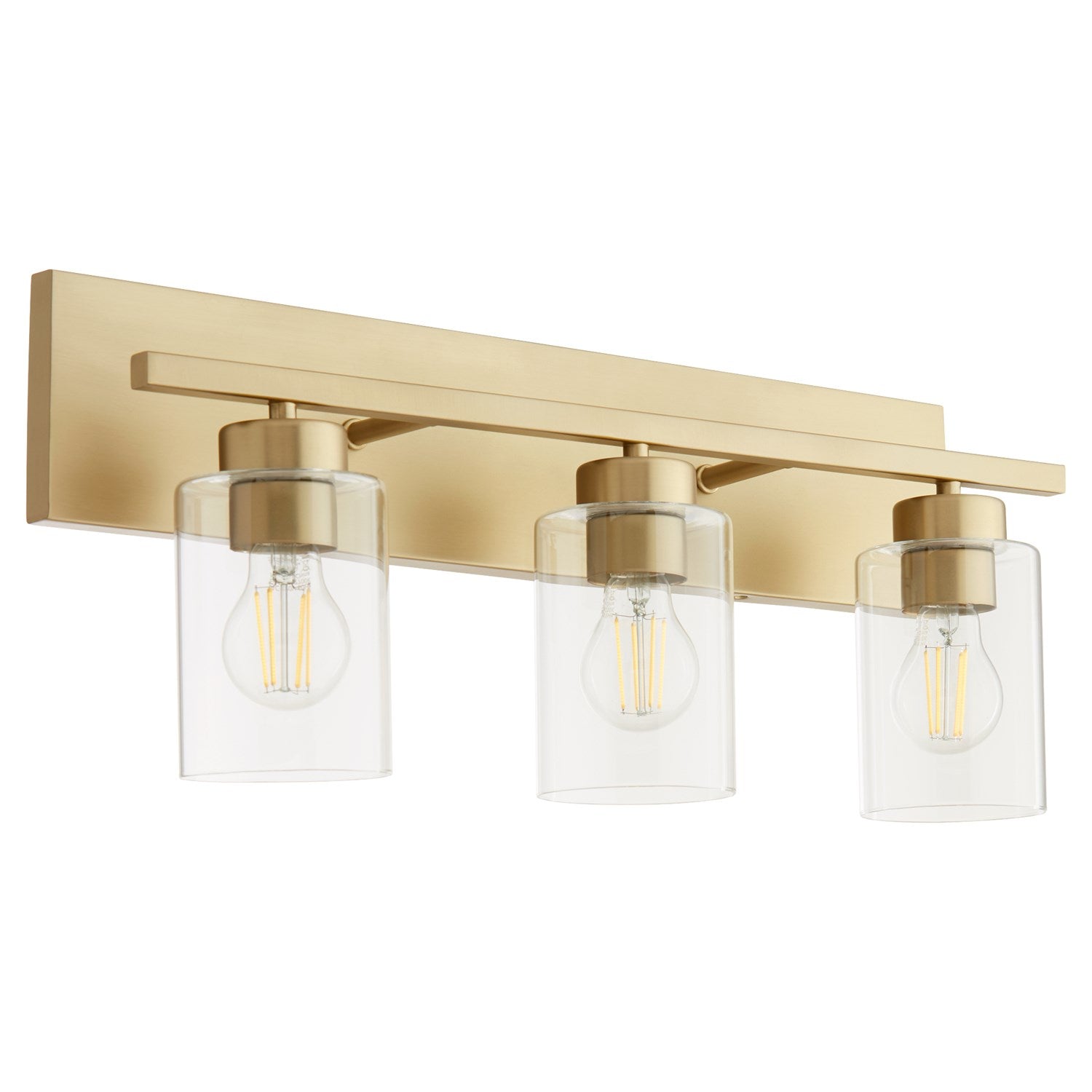 Carter 3Lt Vanity - Aged Brass by Quorum