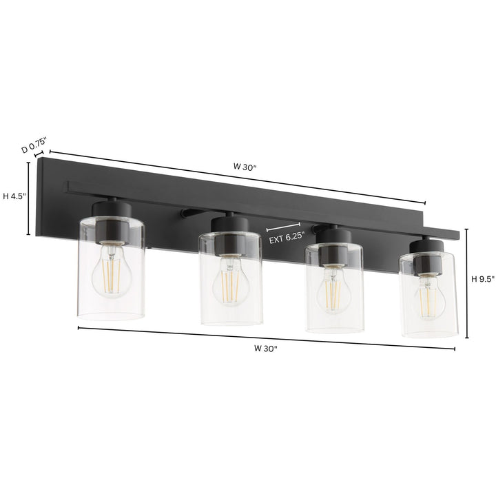 Carter 4Lt Vanity - Matte Black