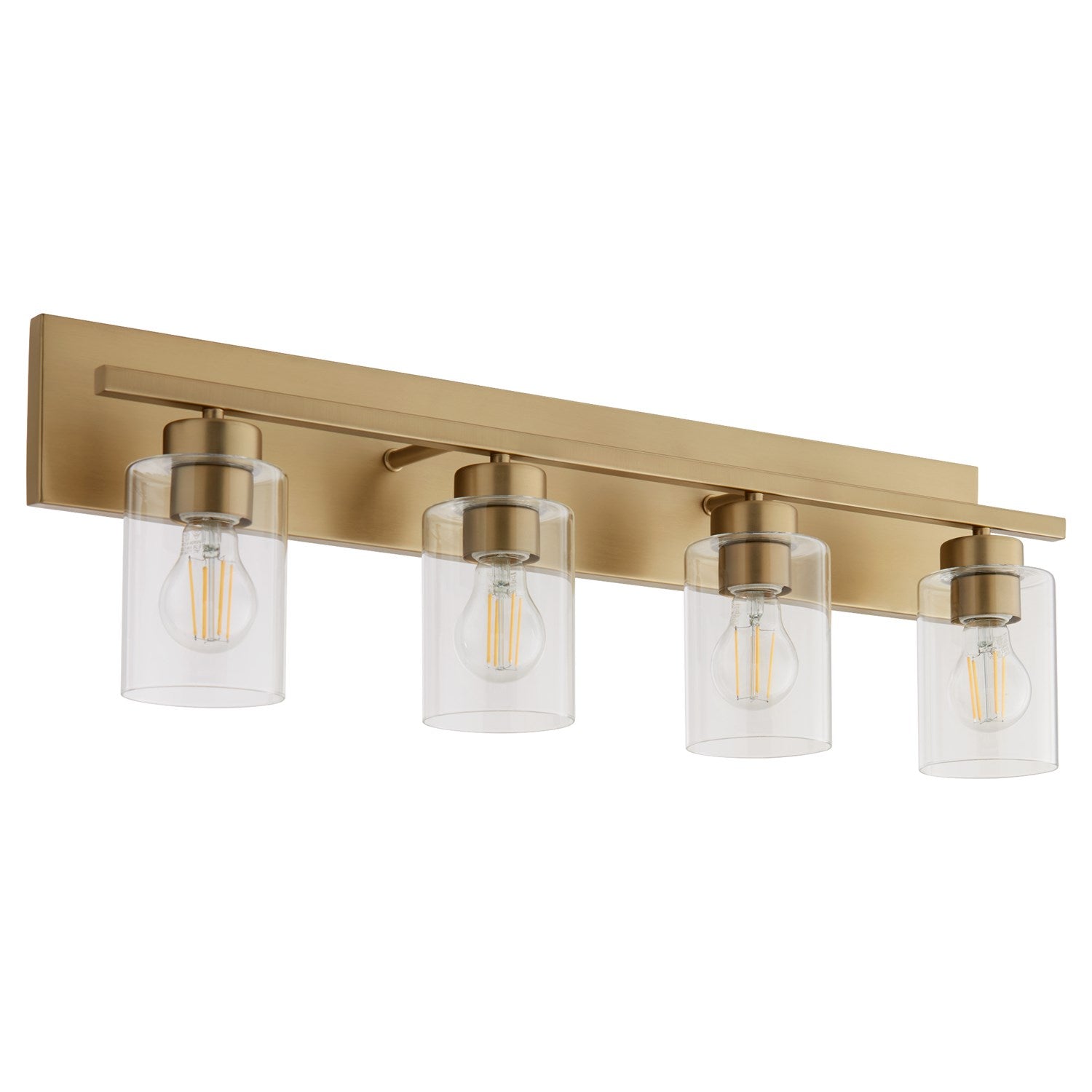 Carter 4Lt Vanity - Aged Brass by Quorum