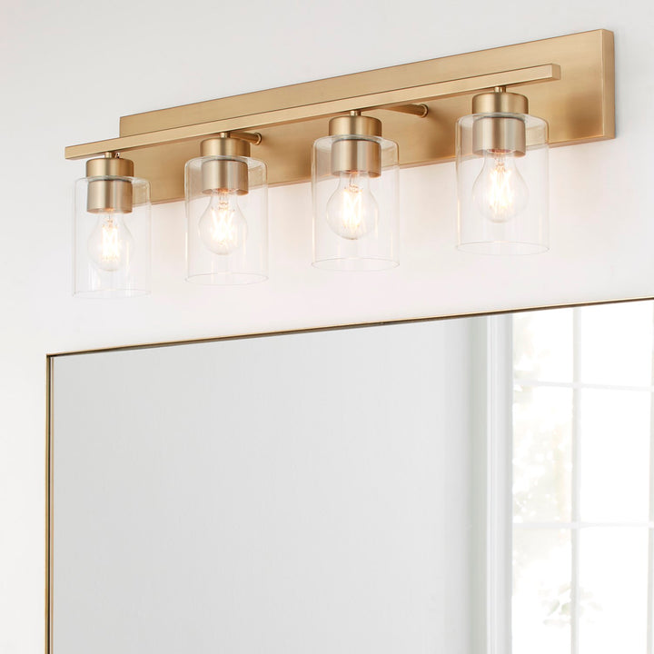 Carter 4Lt Vanity - Aged Brass