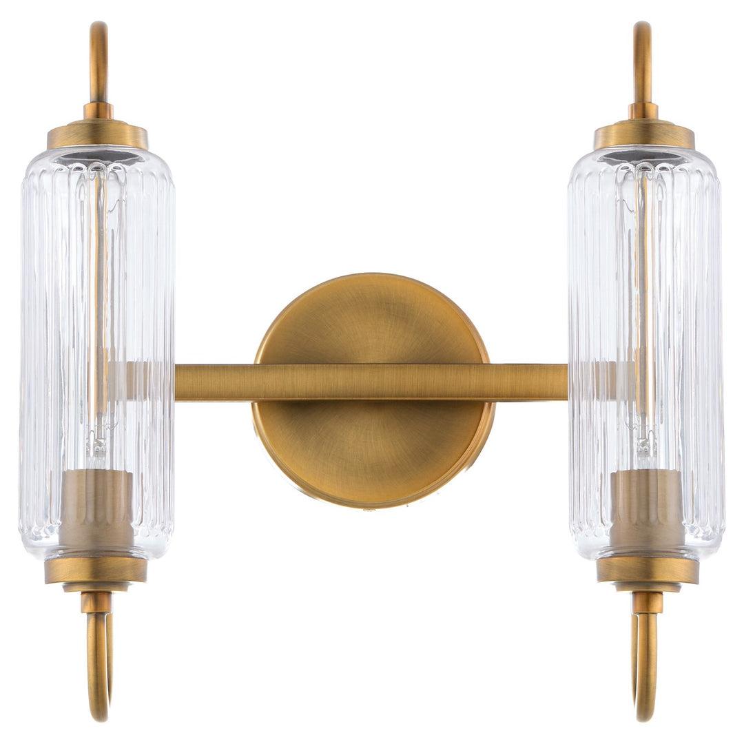 Whiteitmire 2Lt Vanity - Brushed Brass by Quorum