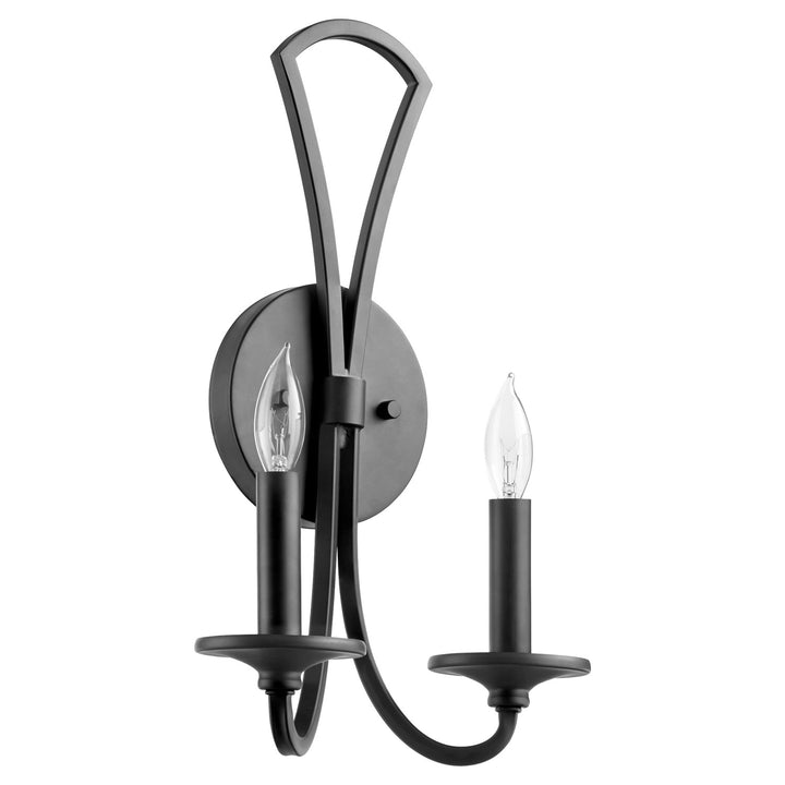 Maryse 2Lt Wall Mt - Matte Black by Quorum