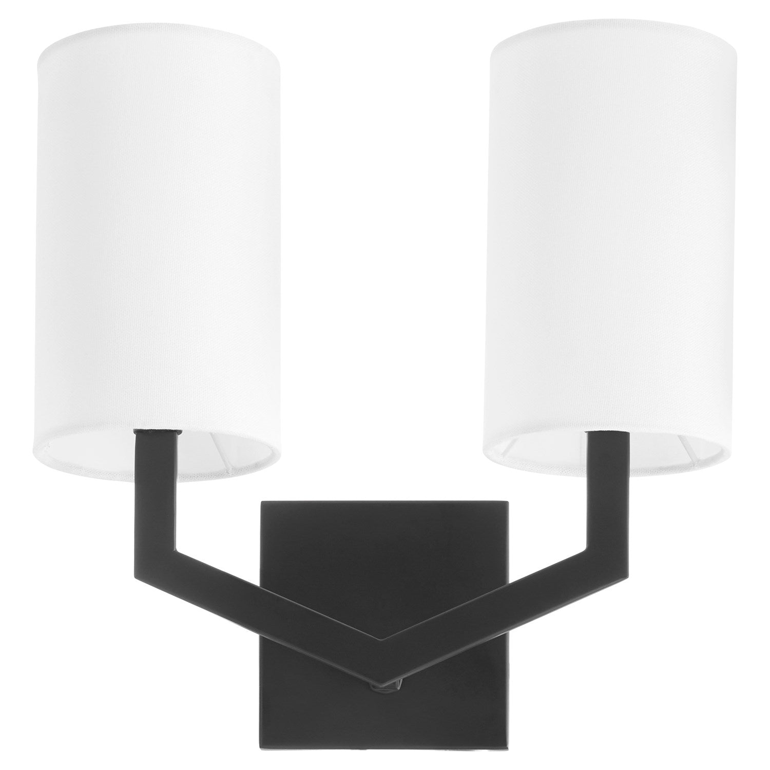 Bolivar 2Lt Wall Mt - Matte Black by Quorum