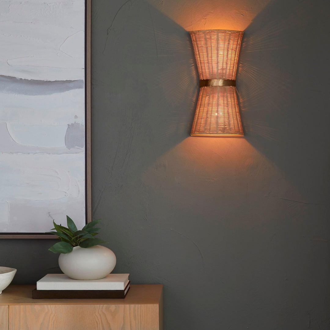 Fairview 2Lt Sconce - Brushed Brass