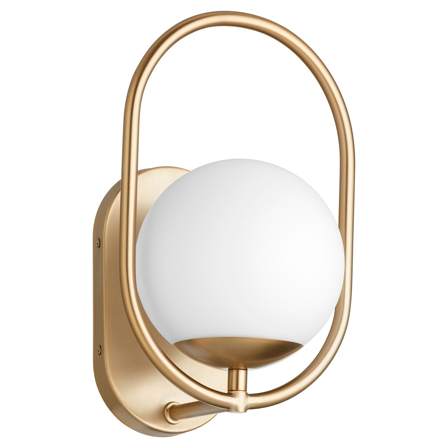 Belmont 1Lt Wall Mount - Aged Brass by Quorum