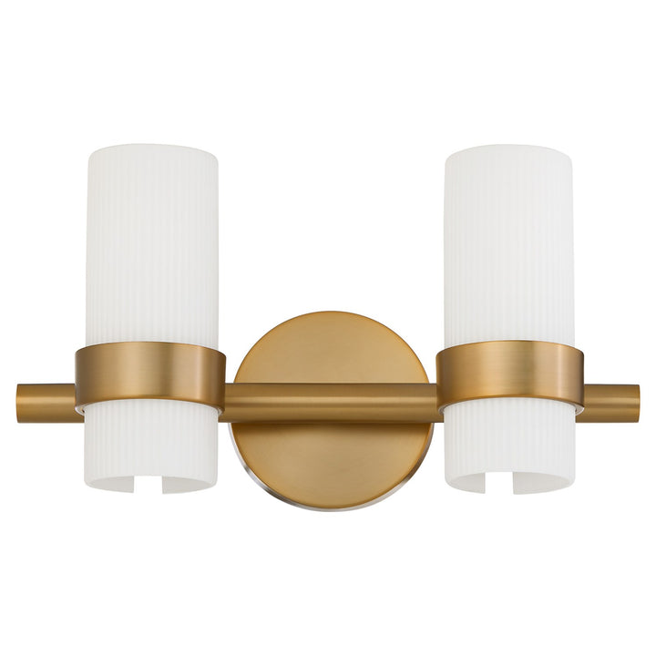 Sojourn 2Lt Vanity - Brushed Brass by Quorum