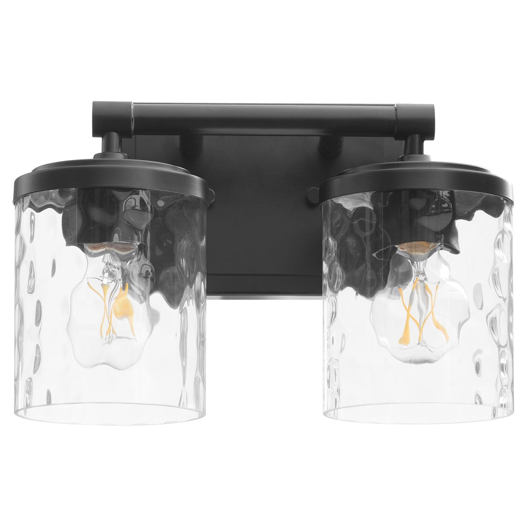 Starky 2Lt Vanity - Matte Black by Quorum