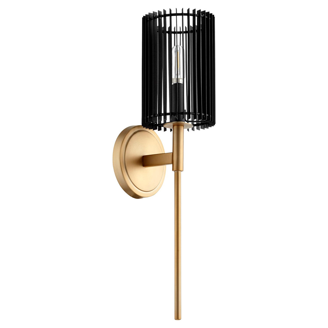 Finura 1Lt Wall Mt - Aged Brass by Quorum