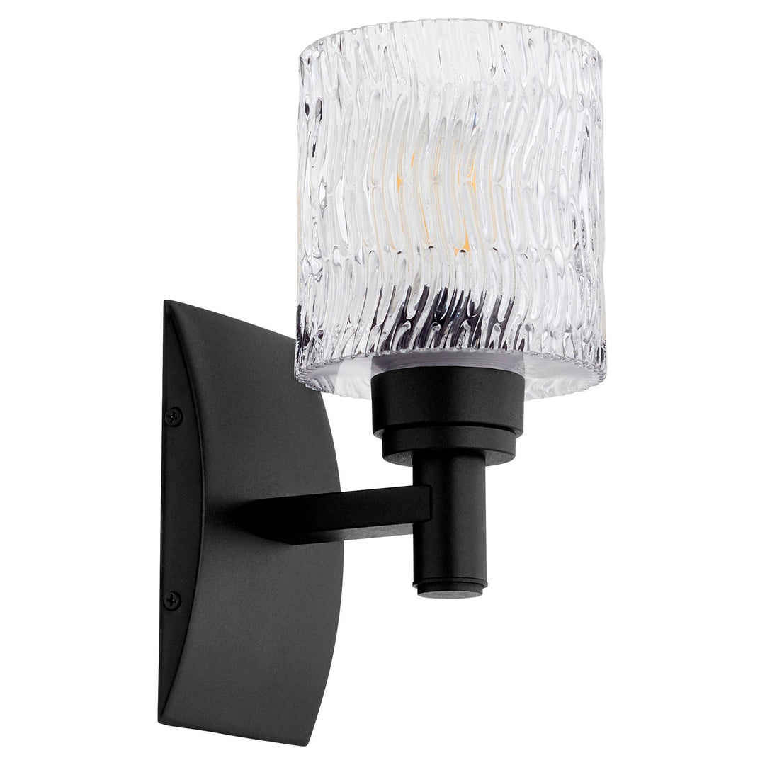Stadium 1Lt Wall Mount - Textured Black by Quorum