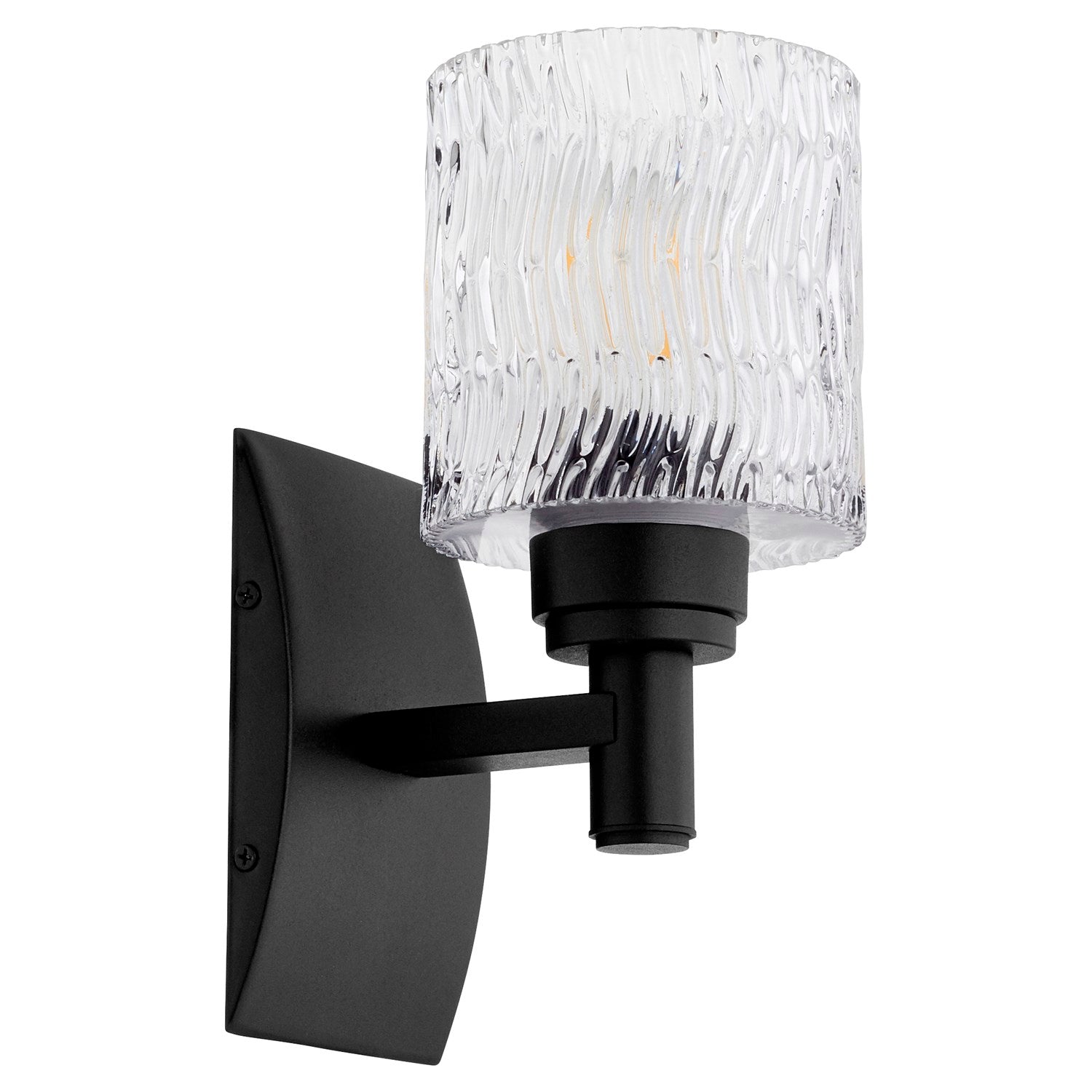 Stadium 1Lt Wall Mount - Textured Black by Quorum