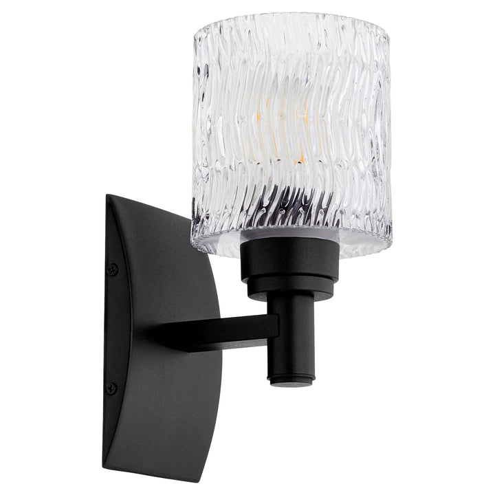 Stadium 1Lt Wall Mount - Textured Black by Quorum